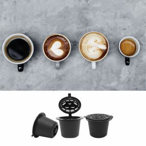 Set 5 capsule de cafea reutilizabile-Quttin, capsule cafea reincarcabile, capsule cafea reutilizabile, capsule cafea reutilizabile nespresso,Set capsule de cafea reutilizabile Capsule de cafea eco-friendly Kit capsule reutilizabile pentru cafea Capsule ca