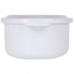 Vas de plastic cu capac pentru microunde, 19x10cm, 1,8 litri Caserola cuptor microunde, rotund, 1.8 l,  vase pentru microunde, vase speciale pentru cuptorul cu microunde, bol plastic pentru microunde, recipient microunde pentru gatirea rapida, recipient p