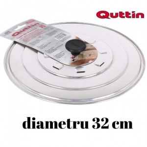 Capac tigaie cu orificii evacuare aburi 32 cm-Quttin