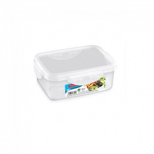 Cutie alimente plastic cu capac si cleme Click -1 litru