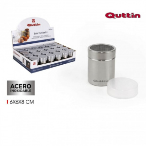 Cutie cu sita, shaker pentru faina, zahar pudra 70g-Quttin, bol cu capac zahar, bol zahar cu capac, bol pentru zahar,Cutie cu sita faina zahar pudra, Shaker pentru faina si zahar pudra, Cutie cu sita pentru prafuri, Recipient cu sita pentru cernut faina s