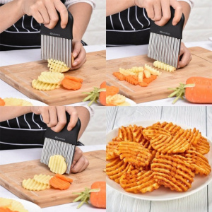 Cutter, feliator cartofi ondulati Quttin, cutit felii ondulate cartofi, branza si legume,Cutter cartofi ondulati Feliator cartofi ondulati Instrument pentru cartofi ondulati Cutter pentru cartofi feliati ondulati Feliator cartofi spiralat Instrument de ta