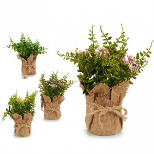 Ghiveci flori artificiale, 13x23cm,
