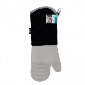 Manusa bucatarie, protectie cuptor, silicon si bumbac, 43x18cm, Quttin