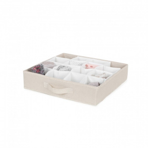 Organizator pentru sertare cu 16 compartimente, Nancy, 40x40xH9 cm, Happymax.ro
