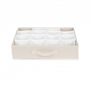 Organizator pentru sertare cu 16 compartimente, Nancy, 40x40xH9 cm, Happymax.ro