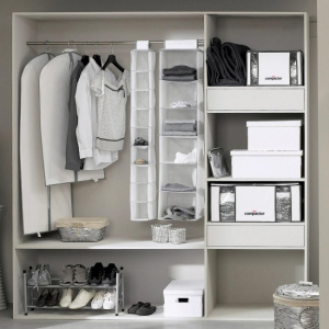 Organizator vertical 6 compartimente pentru bara umerase 30x30x128cm-Life