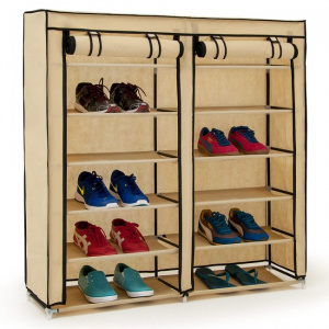 Pantofar textil cu 12 rafturi