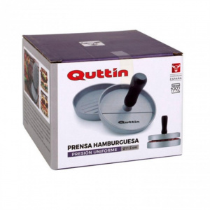 Presa pentru hamburger, din aluminiu, 11,5x7,5 cm, Quttin, presa manuala hamburger, forma burger, presa metal pentru hamburger Presa pentru hamburger, din aluminiu, 11,5x7,5 cm, Quttin,Presa hamburger aluminiu, presa burger aluminiu, ustensila hamburger d