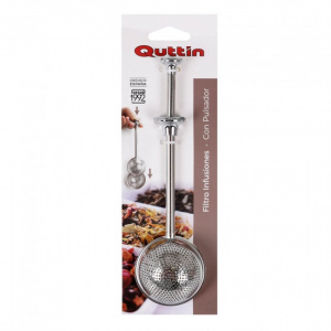 Recipient inox infuzie ceai cu buton deschidere, 18,5x5cm, Happymax , infuzor glisant, infuzor plante aromatice, infuzor plante medicinale,infuzoare si strecuratoare ceainice si accesorii ceai