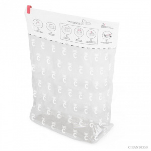 Sac de vidat haine tip cub, vidare manuala sau cu aspirator 58x40x88cm