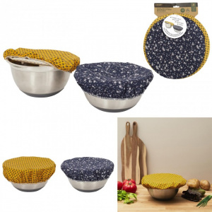 Set 2 bucati capace textile, bumbac, diametru 28 cm