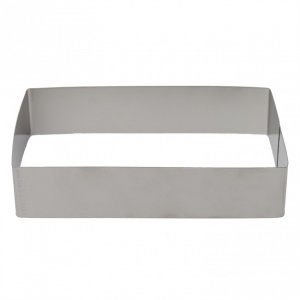 Set 3 forme de copt tip rama, dreptunghi, inox, 10x5.5, 15x8.5, 20x11 cm