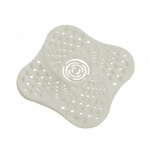 Sita scurgere chiuveta sau cada, plastic, 13,5x13,5 cm, alb