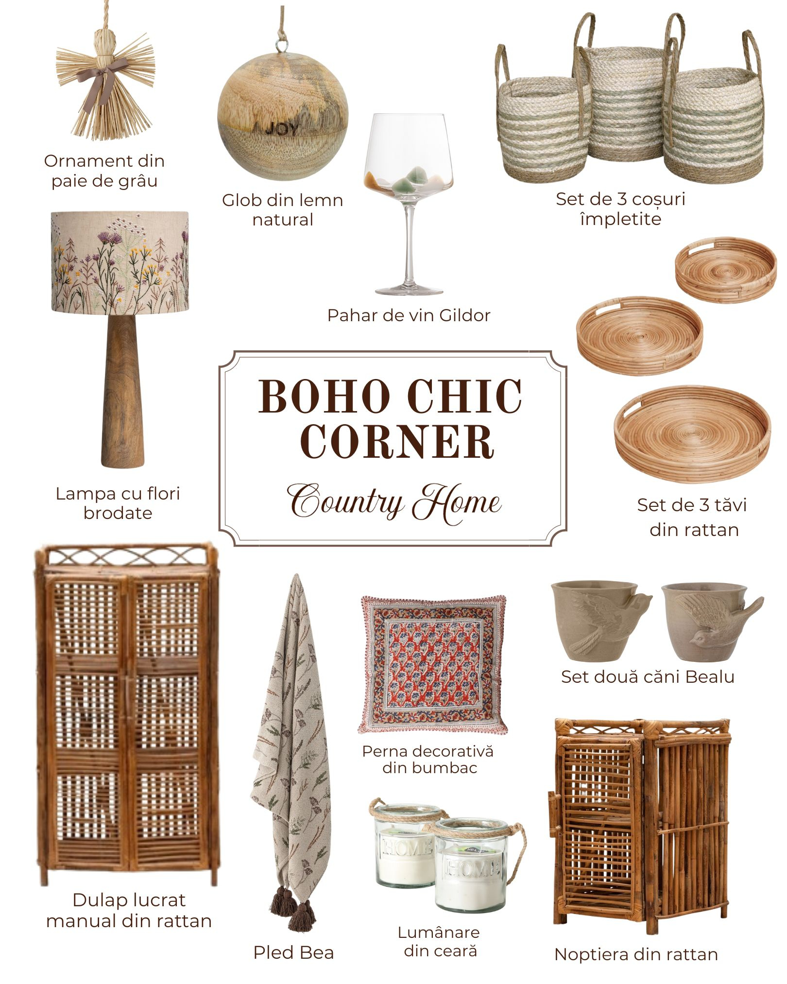 Boho chic corner