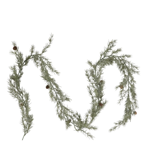 Ghirlandă decorativă artificială, cu conuri de pin, L 185 cm