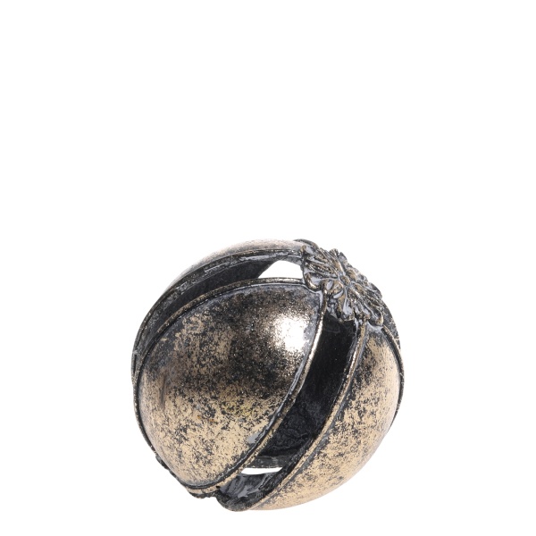 Glob decorativ vintage, auriu antichizat, D9 cm, „Antique”