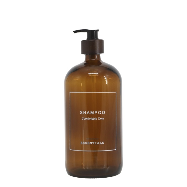 Dozator pentru sampon, din sticla, 1000 ml, Essential