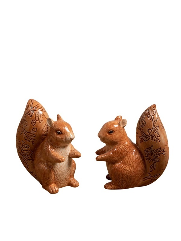 Set sare si piper, din ceramica, Squirrels