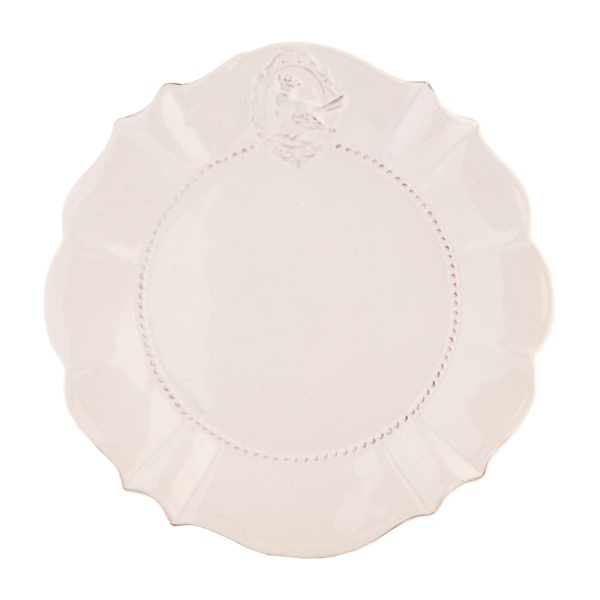 Farfurie alba, din ceramica, Ø21 cm, Crown