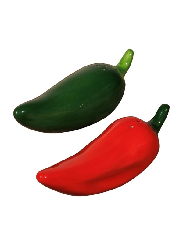 Set solnita si pipernita, forma de ardei, Jalapeno