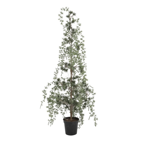 Pin artificial decorativ, cu lumini LED și timer, H90 cm