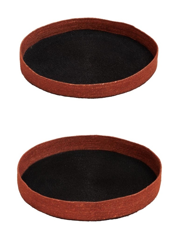Set 2 tavi, aspect rustic, Bicolor