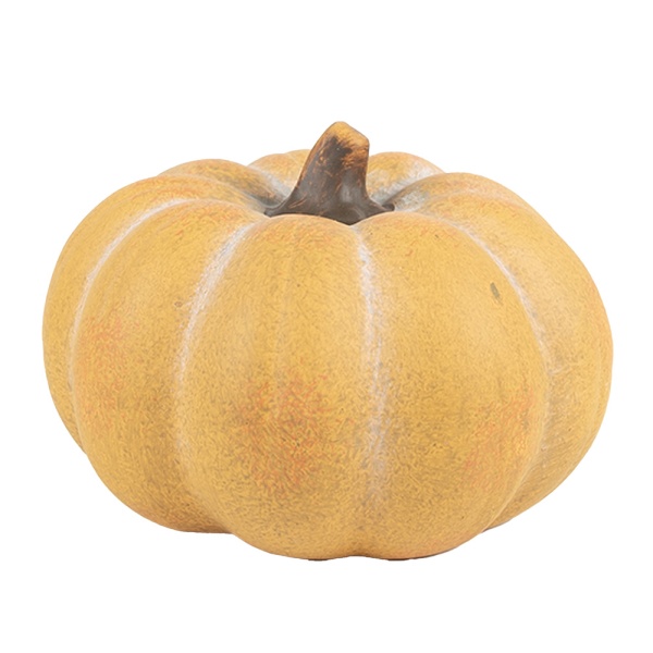 Dovleac decorativ, galben, din ceramica, Ø15x10 cm