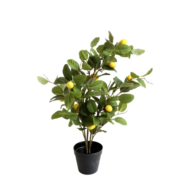 Lămâi artificial decorativ „Fleur”, aspect natural, H80/L50/W35 cm