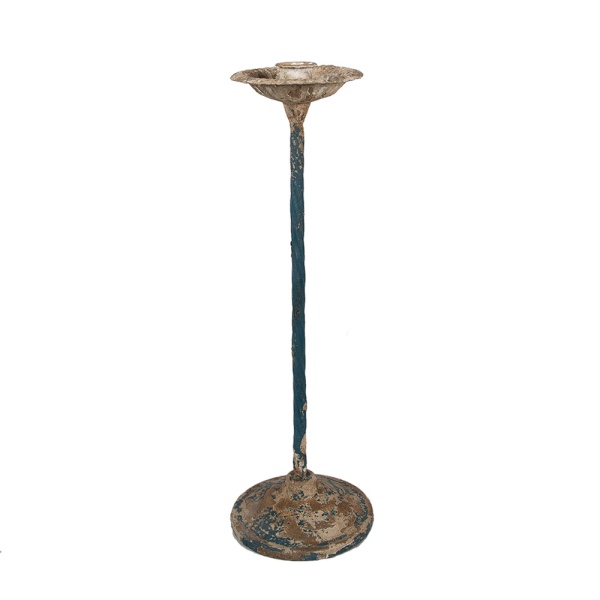 Suport de lumanare, din metal, Ø 11x35 cm, aspect vintage, Light