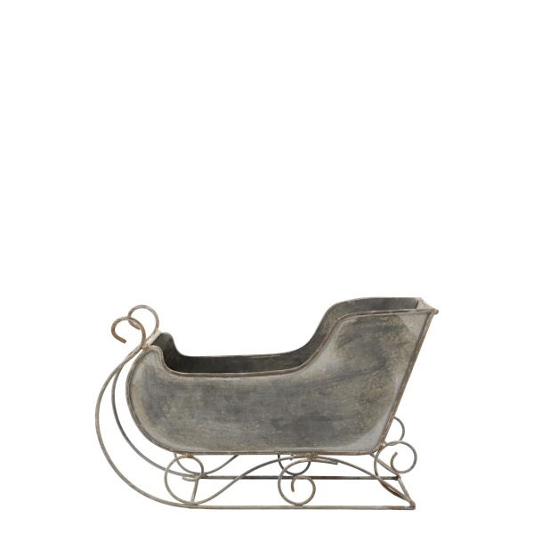 Sanie decorativă vintage din metal, H16 cm, „Vintage Sleigh”