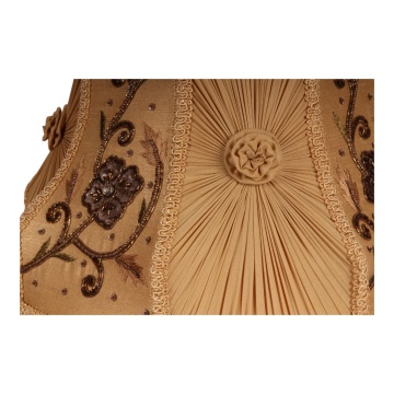 Abajur din textil, auriu, 25 x 37 cm, „Fragonard” - Img 3