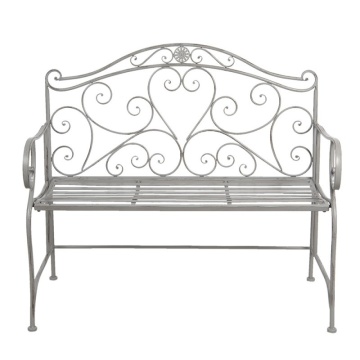 Banca de gradina, din metal, aspect vintage