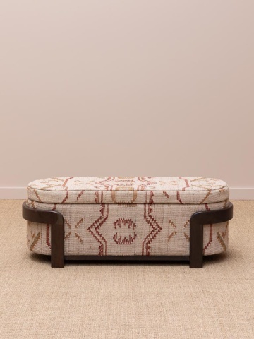 Bancheta tip cufăr cu tapițerie kilim, "Sienna" - Img 2