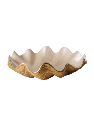 Bol decorativ realizat manual din aluminiu D43cm Enamel