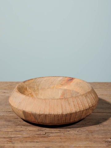 Bol din lemn de mango, 23 cm, Rustic - Img 2