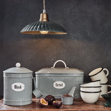 Bol mini vintage din oțel emailat, alb offwhite, Ø11×H6 cm, 0,4L, „Emil's Enamel" - Img 4