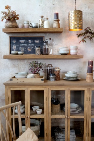 Bufet din lemn masiv, cu 6 usi, aspect rustic - Img 4