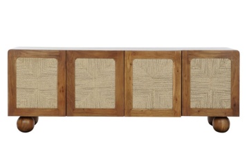 Bufet, natur, din lemn de acacia si rattan, Savanah