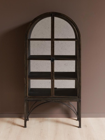 Cabinet din lemn mango și metal, aspect vintage, Sarage - Img 3