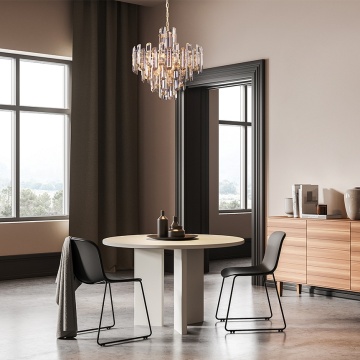 Candelabru auriu din metal cu 6 becuri Flare - Img 4