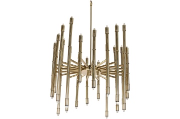 Candelabru din oțel, auriu, finisaj patinat, 158 x 74 cm, „Breteuil” - Img 3