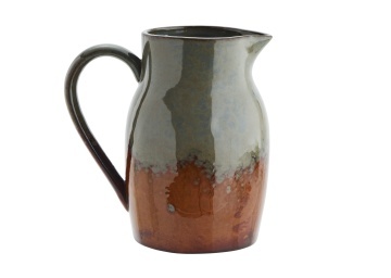 Carafă din ceramică stoneware cu glazură reactivă, D18,5×H18,5 cm, „Calma"