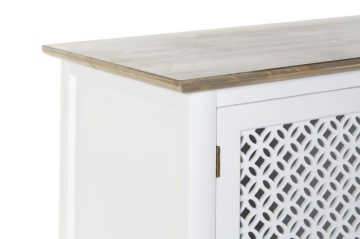 Comoda TV alba , din lemn de molid „Rustic Elegance” - Img 2