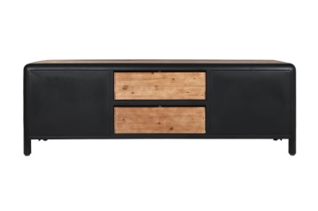Comoda TV natur , din metal si lemn de molid „Nordic Barn” - Img 7