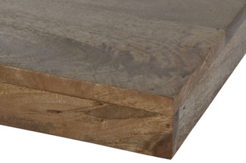 Consolă natur din lemn de mango cu design circular, „Moon" - Img 4