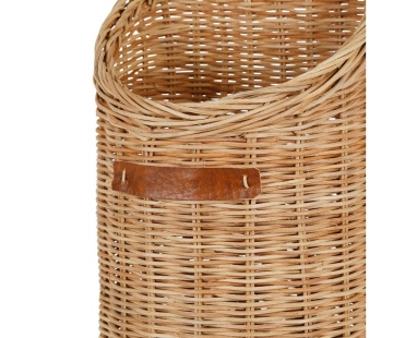 Coș de perete din rattan, aspect rustic, H28 cm - Img 4