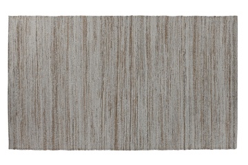 Covor din bumbac și iută țesut manual, antiderapant, bej natural, 160 x 230 cm, 1800 GSM, „Cotton Jute Carpet"