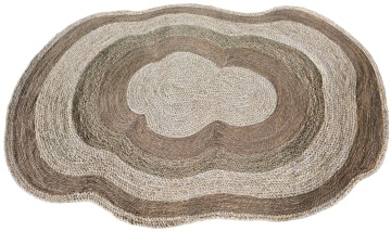 Covor din fibră de porumb împletit manual, natur, bicolor, 120 x 180 cm, „Raucourt”