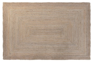 Covor din lână și iută împletit manual, maro natural, 160 x 230 cm, 2200 GSM, „Wool Jute Carpet Natural" - Img 2